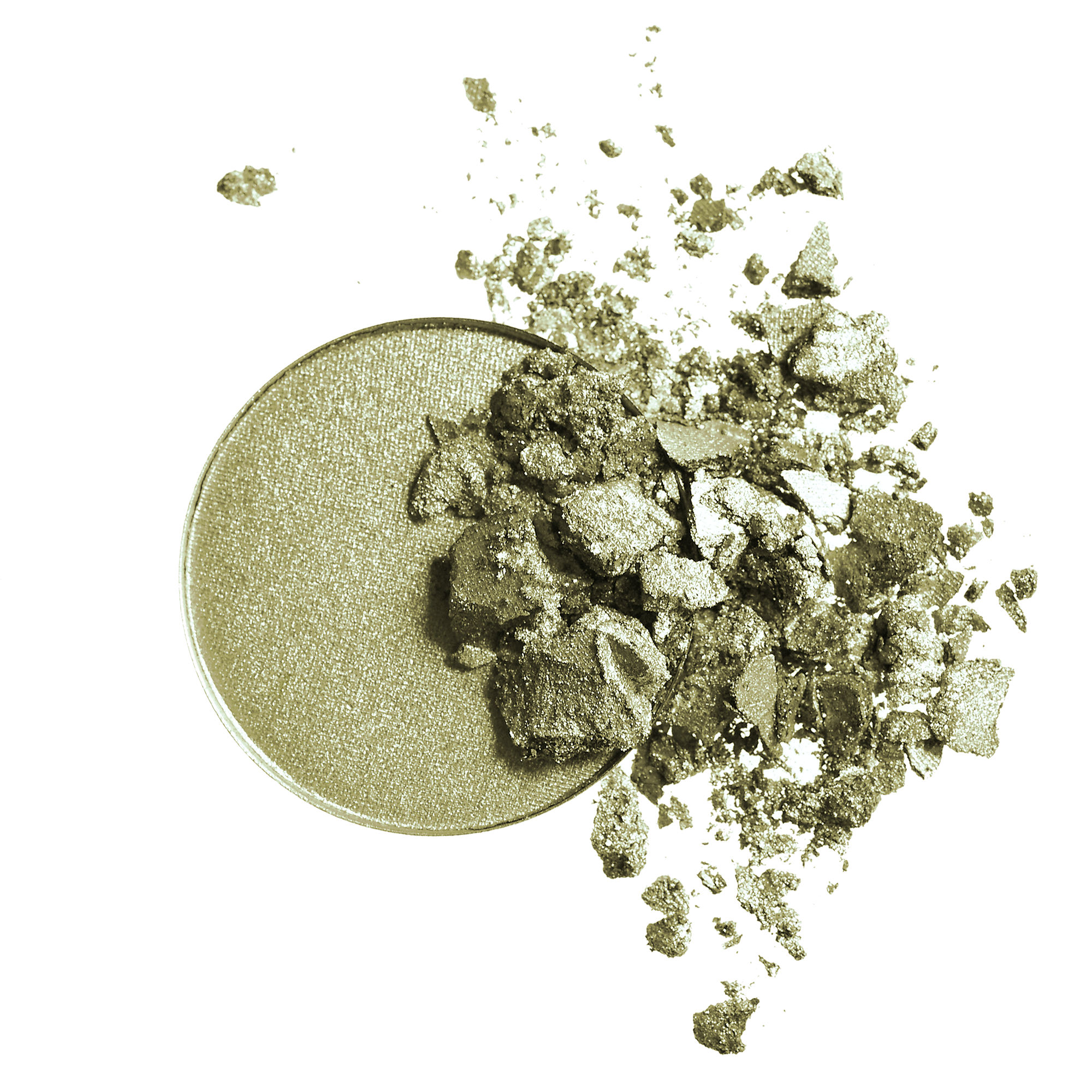 Pressed Mineral Eye Shadow Duo (Khaki Desert) | INIKA Organic | Swatch 01